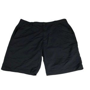 Men's Sz 40 Under Armour Golf Shorts Casual Black Heat Gear Technical Stretchy